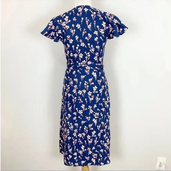 Draper James Floral Midi Wrap Dress - Picture 5 of 7